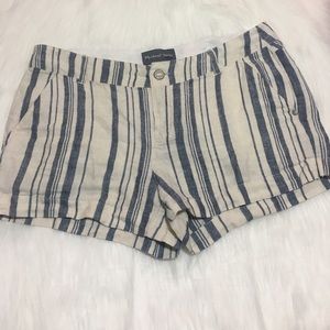 Michael Stars linen stripe shorts