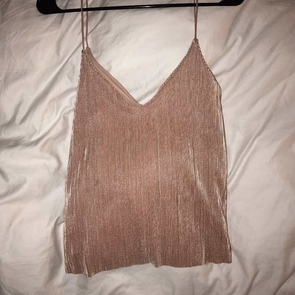 Pink/ Nude Thin Strap Tank - Picture 1 of 4