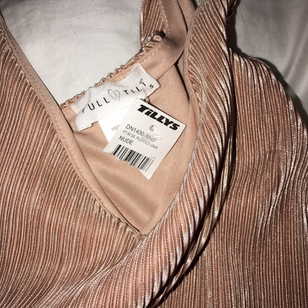 Pink/ Nude Thin Strap Tank - Picture 4 of 4