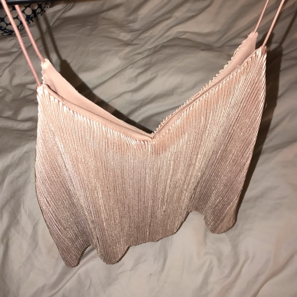 Pink/ Nude Thin Strap Tank - Picture 2 of 4