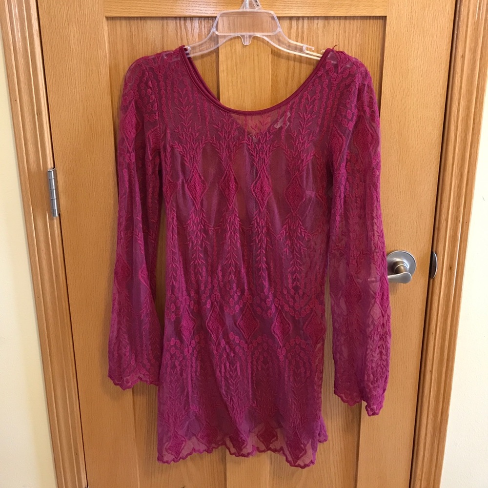 Berry Lace Dress