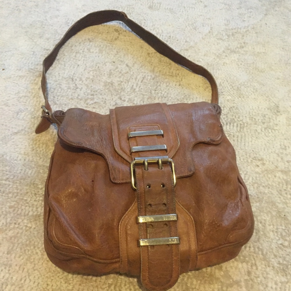 Authentic Balenciaga light brown bag