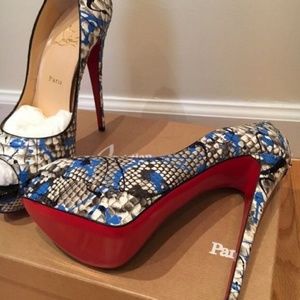 Authentic Christian Louboutin Lady Peep Vulcano