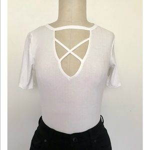 White Bodysuit. Lush