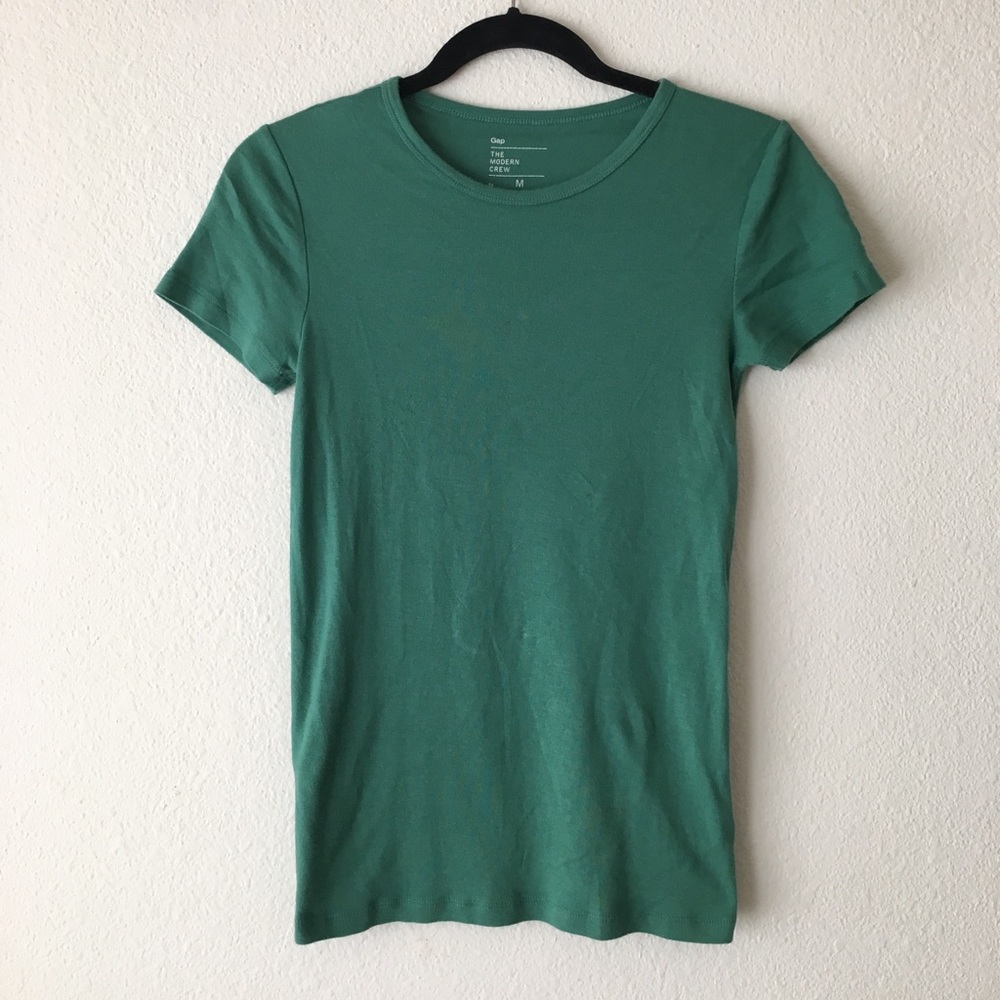 GAP - The Modern Crew Tee: Teal Green