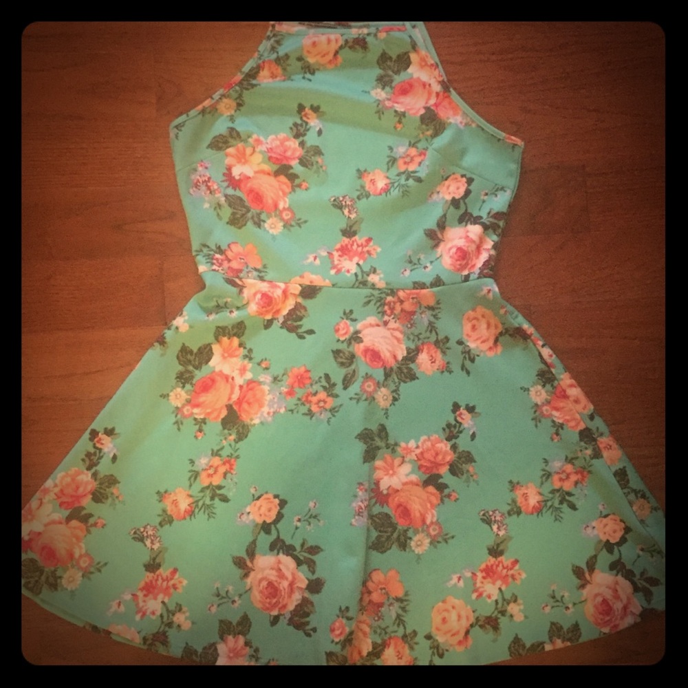 Cute floral skater dress