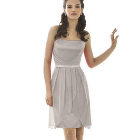After Six 6650.....Strapless, Cocktail length Dress...Taupe...Size 6...NWT - Picture 1 of 5