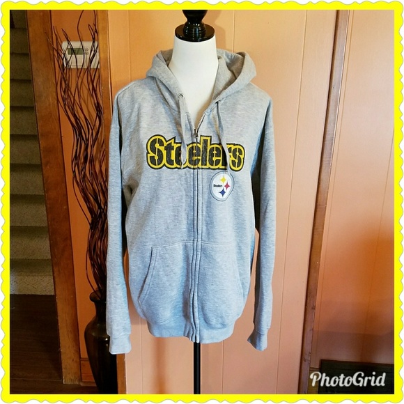 NFL Tops - Gray Pittsburgh Steelers hoodie