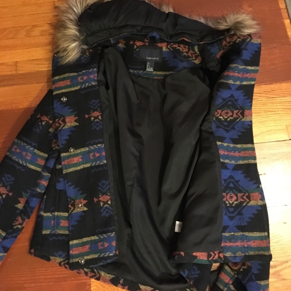 Forever21 Patterned Coat - image 8