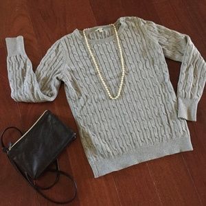 TALBOTS CABLE KNIT SWEATER