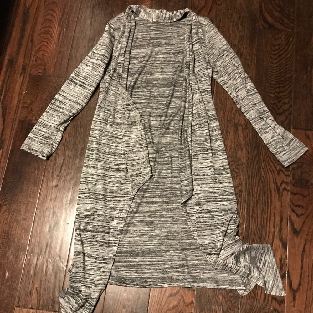 Long Open-Front Cardigan