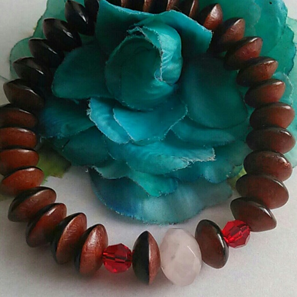 Set of 4 Gemstone & Crystal Bracelet - Picture 5 of 6