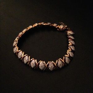 Technibond 18K Gold Clad Silver Bracelet