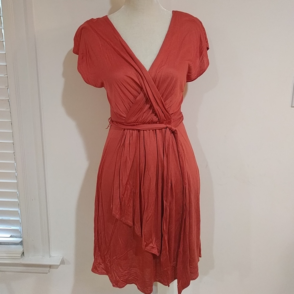 NEW Ann Taylor Flutter Sleeve Relax Gather Dress - no tag - Picture 1 of 6