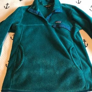 Teal Patagonia Snap T