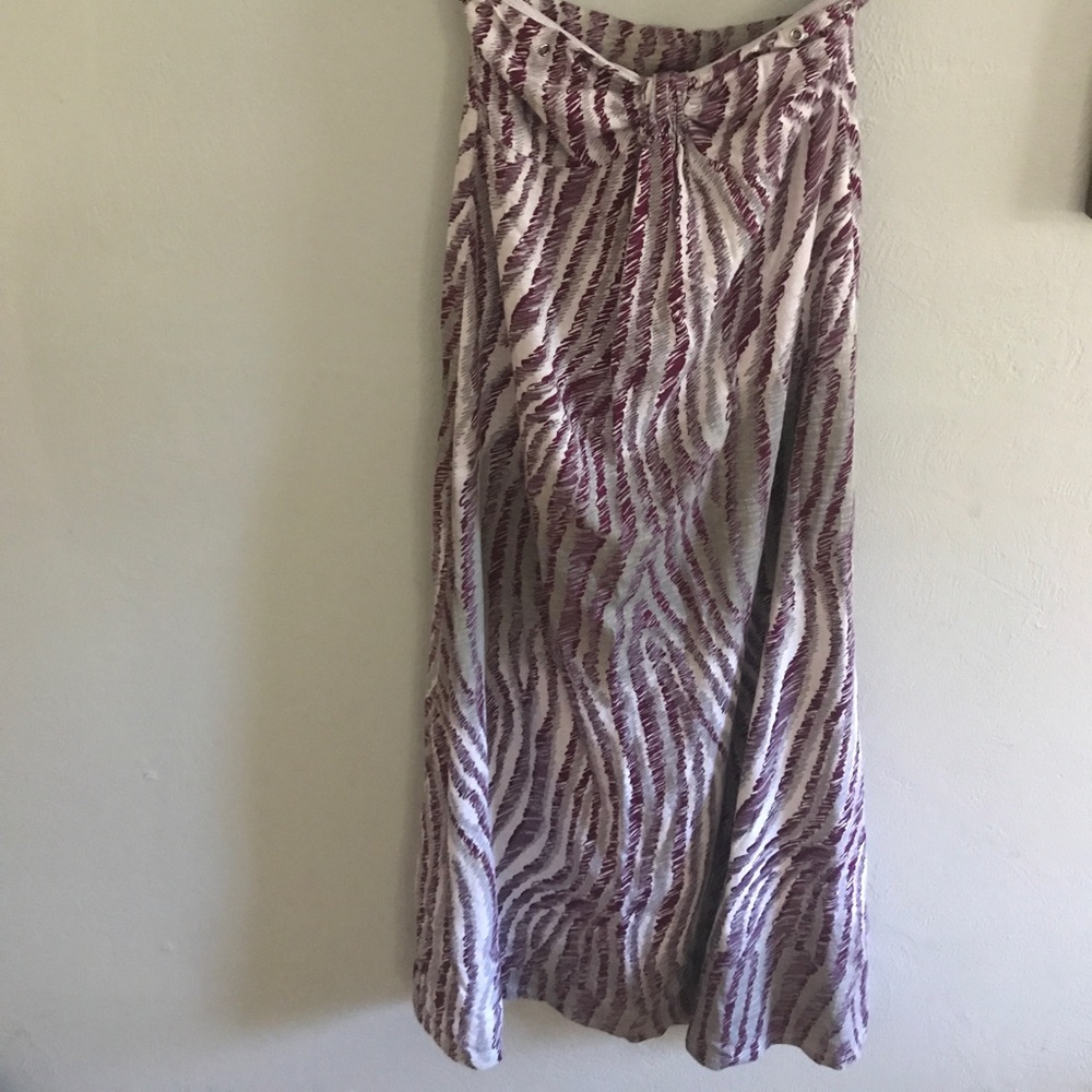 Purple and white animal print beach dress