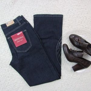 Merona Relaxed Boot Cut Dark Blue Stretch Size 4