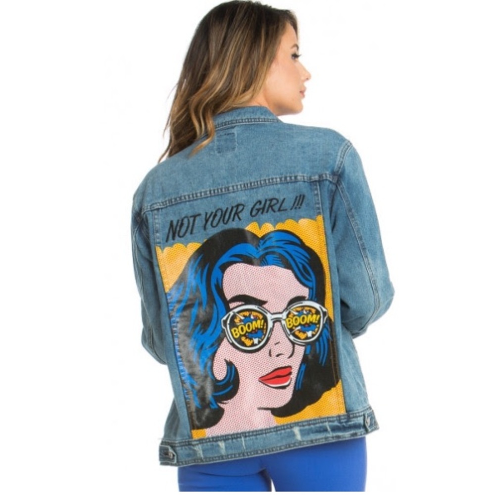 not your girl jean jacket