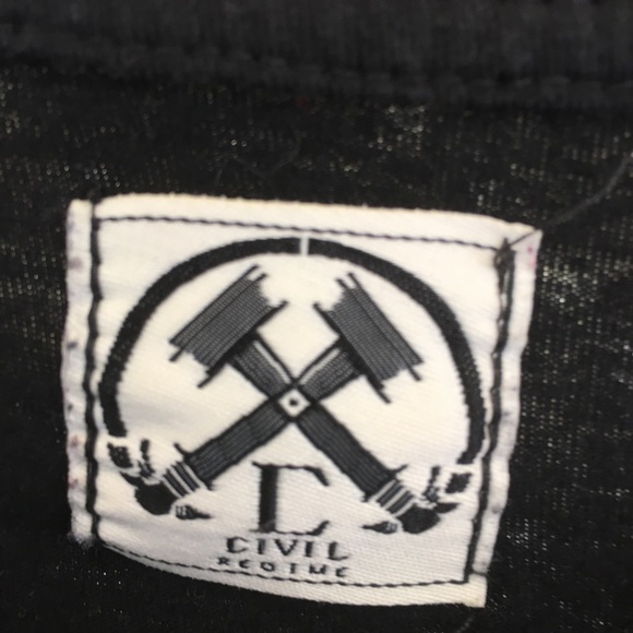 Men's Civil Regime zippered tee. - Picture 4 of 6