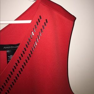 Red Dress with Metal Details NWT