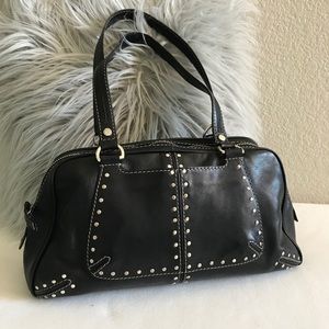 Michael Kors Black Studded Leather Bag