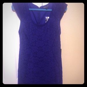 Express royal blue lace dress