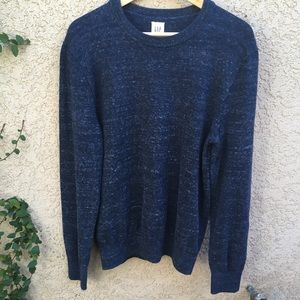 Men's Gap Navy Heather Cotton Sweater