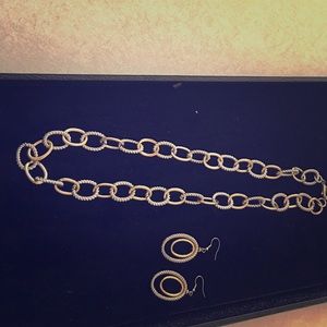 Necklace and matching earrings.