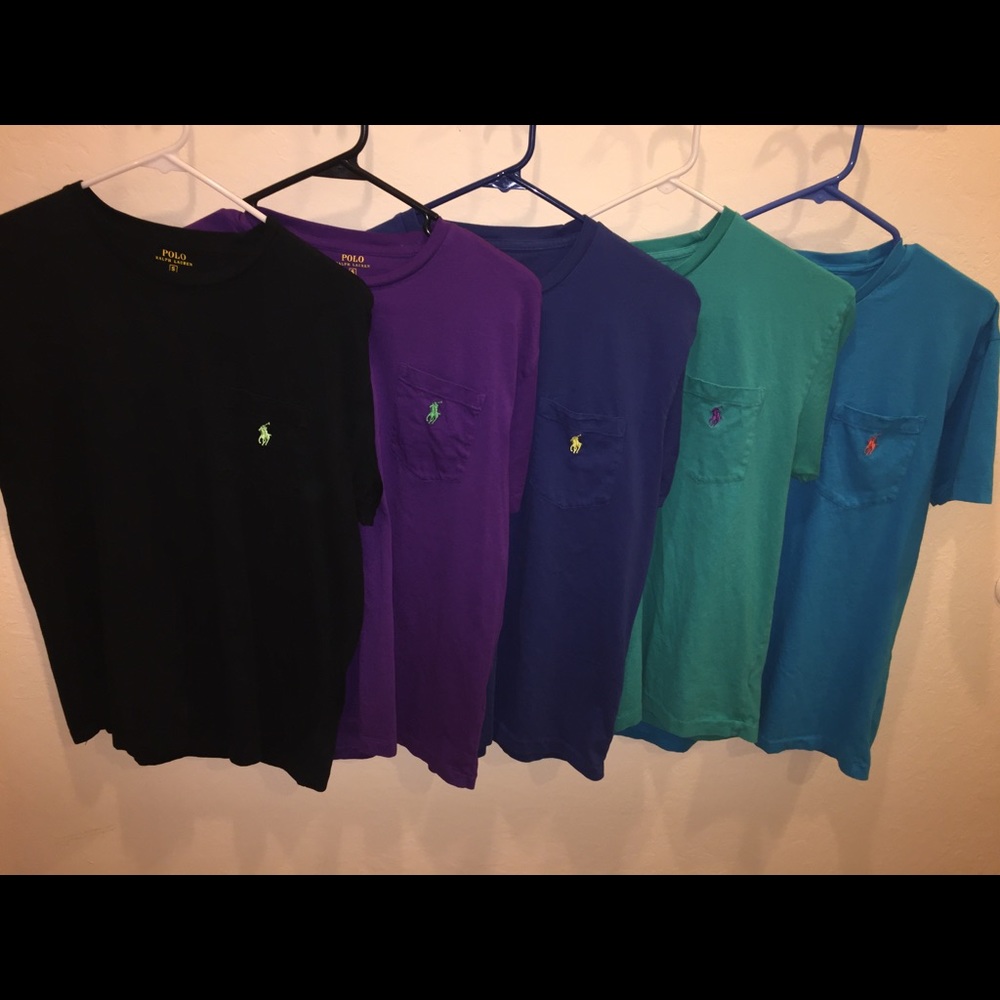 Purple Ralph Lauren Polo Pocket T