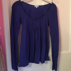 Royal blue Long sleeve. Size M. Anthropologie.