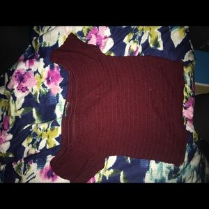 Cute Brandy Melville maroon crop top