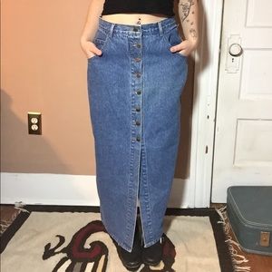 90's vintage Jordache button down skirt