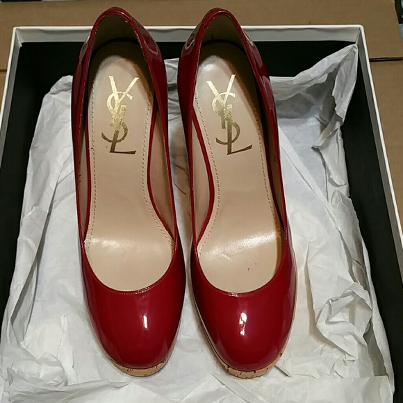 YSL Lili 80 cork wedges - Picture 4 of 8