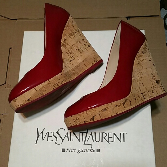 YSL Lili 80 cork wedges - Picture 6 of 8