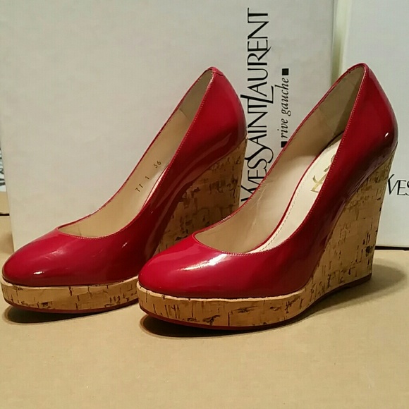 YSL Lili 80 cork wedges - Picture 8 of 8