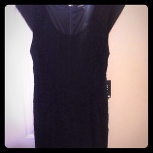Express black lace dress
