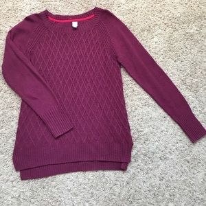 Burgundy sweater