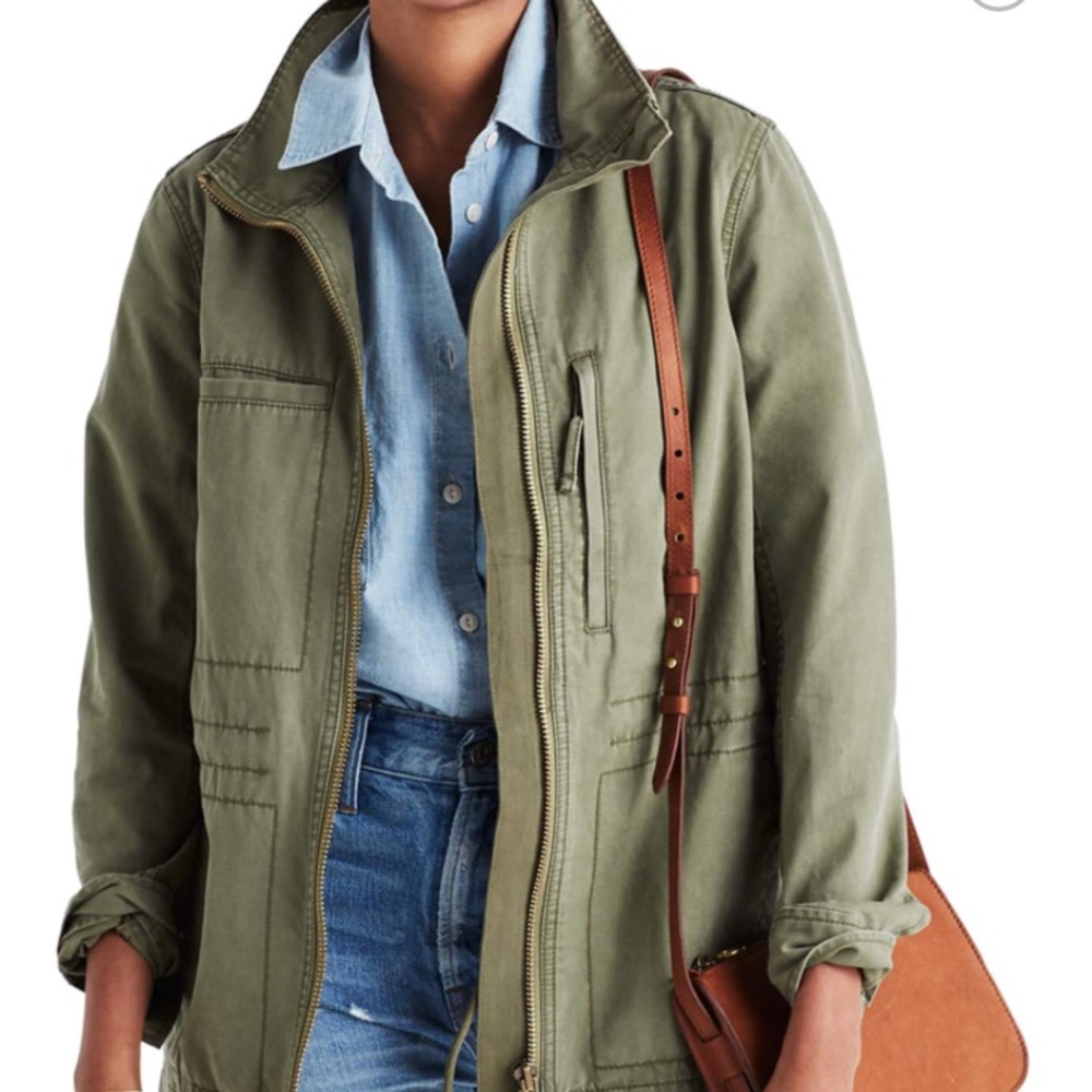 Desert Olive Fleet Jacket Madewell NWOT
