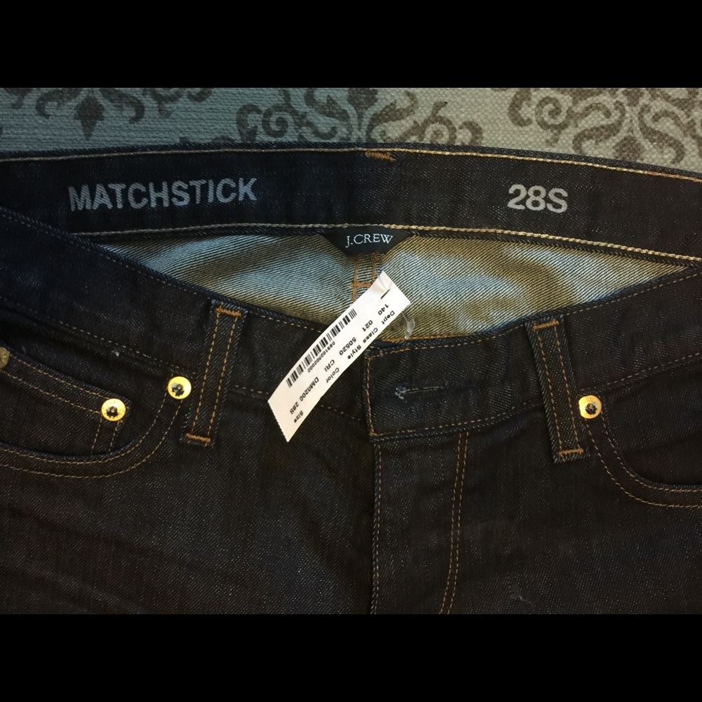 JCrew Matchstick jeans size 28s