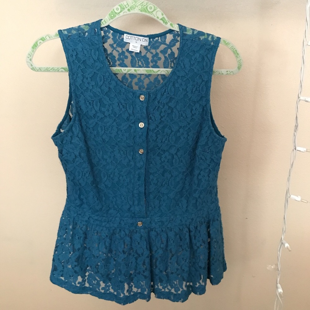 Lacey blue top from Cotton On