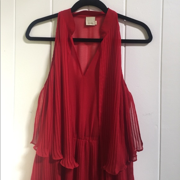 Sheer Red Dress Irene's Story size L - Picture 3 of 8