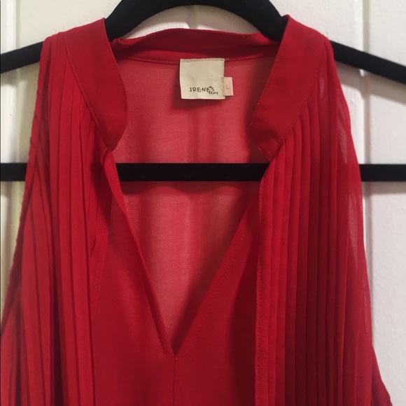 Sheer Red Dress Irene's Story size L - Picture 5 of 8