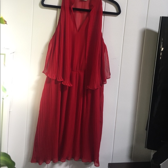 Sheer Red Dress Irene's Story size L - Picture 6 of 8