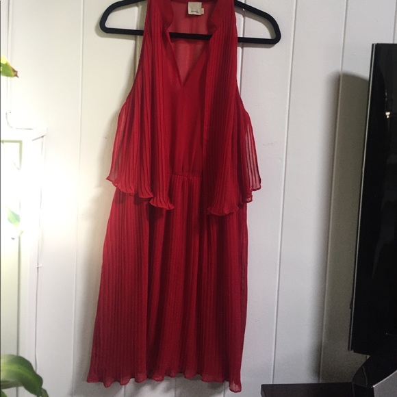 Sheer Red Dress Irene's Story size L - Picture 7 of 8