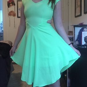 Neon green Tinkerbell dress