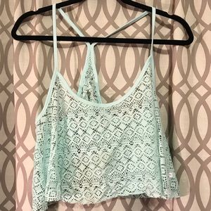 Mint swimsuit cover-up