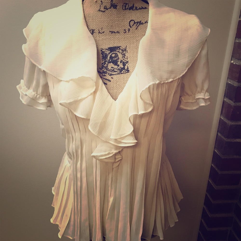 Calvin Klein ruffled blouse