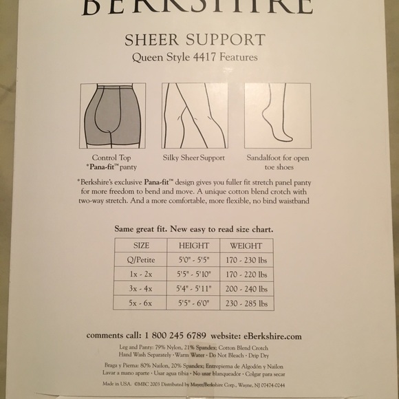 Queen (Size 3x-4x) Berkshire Pantyhose City Beige - Picture 2 of 2