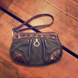 Brighton leather wristlet