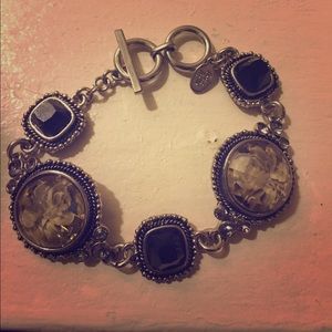 Cookie lee adjustable toggle bracelet and earrings